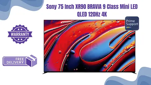 Sony 75 Inch XR90 BRAVIA 9 Class Mini LED QLED 120Hz 4K HDR Smart TV 75XR90
