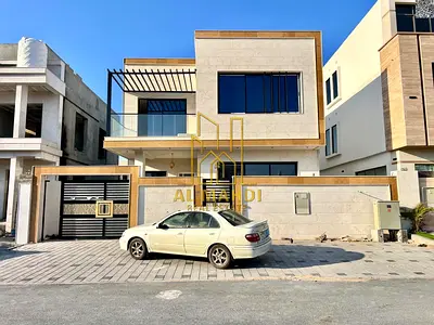 Own your dream villa Modern design , registration fees included , close to the mosque , and negotiable price