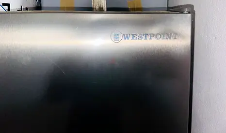 Westpoint stainless steel refrigerator - single door, good condition