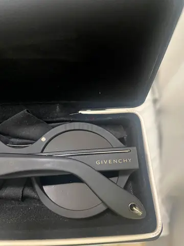 Givenchy Black Folding Sunglasses in Case - Gentle Used Condition