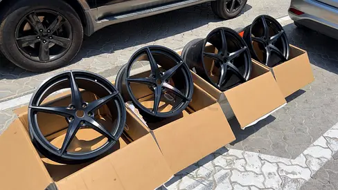 Ferrari F12 Berlinetta 20 5-Spoke Forged Wheels (Matt Black). Original , perfect condition