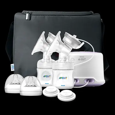 Philips Avent Double Electric Breast Pump with Bottles and Accessories