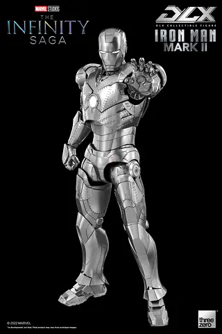 Threezero DLX Iron Man Mark II Collectible Figure (The Infinity Saga) - Die Cast (metal figure)