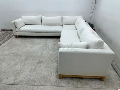 Like new condition cratebarrel corner sofa
