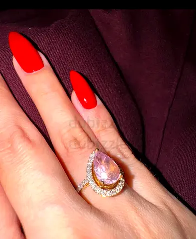 18 KT GOLD RING - KUNZITE