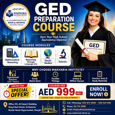 GED Preparation Classes in Sharjah | High School Equivalency Course
