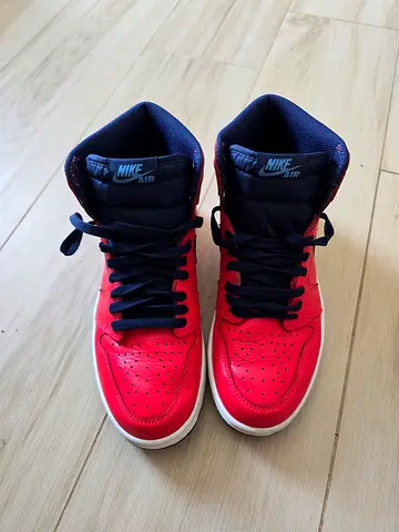 Jordan 1 Retro High OG David Letterman - Size 42, Red, used, no box