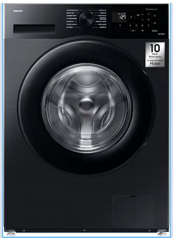Samsung 9kg Front Load Washing Machine, WW90CGC04DABGU, Black, EcoBubble and Hygiene Steam, 10 Year