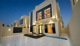 Own your dream villa Modern design with roof , registration fees included . Close to the mosque and