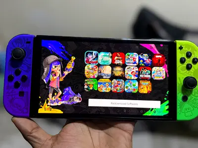 Modded Nintendo Switch Oled Splatoon 3 limited edition