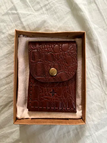 Handmade full grain cow leather wallet