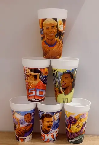 All 6 of the McDonald’s limited edition World Cup soccer cups