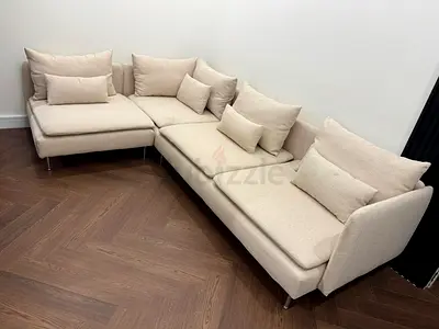 Ikea soderhim corner sofa beige excellent condition