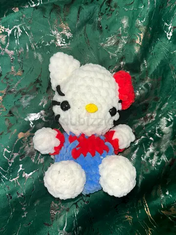 Handmade crocheted hello kitty plush toy
