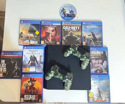 Ps4 slim 1tb / 2 controller/ 11 games