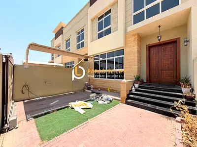 3 master bedrooms villa semi detached pvt entrance front yard for rent 150k