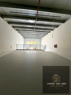 Warehouse with Mezzanine for Rent in Ajman Industrial 1 | 3,240 SqFt | Epoxy Floor | 20 kW Power | A