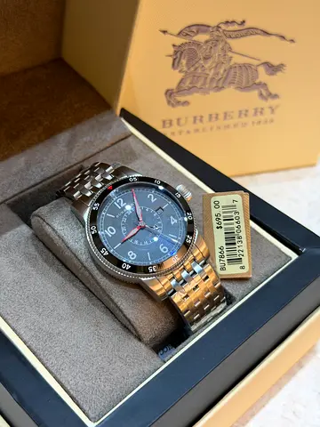 Burberry Stainless Steel Mens Watch - Classic Sport Dial