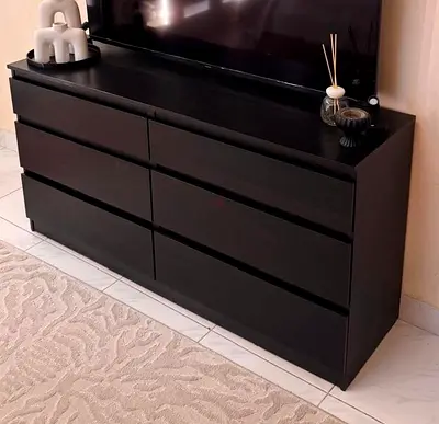 IKEA Kullen 6-Drawer Dresser in Black