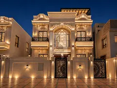 Luxury Classic Villa for Sale in Al Helio 2 – Ajman | Opposite a Park and Featuring Super Deluxe F