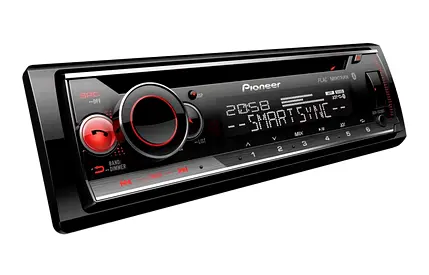 Pioneer DEH-S520BT, 1DIN Autoradio, CD-Tuner mit RDS, Bluetooth, MP3, USB und AUX-Eingang, RGB