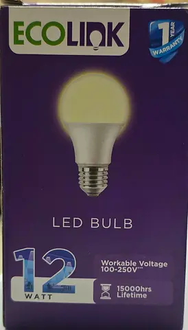 Ecolink 12W LED Bulb (Workable 100-250V) - New in Box