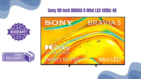 Sony 98 Inch BRAVIA 5 Mini LED 120Hz 4K Smart Google TV 98XR50