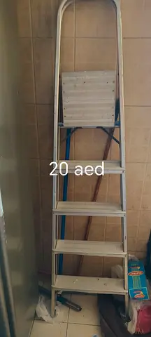 6-step Aluminium Folding Ladder - Good Condition, 20 AED