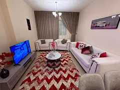 For monthly rent, first occupancy, one bedroom and living room in Al Taawun - Sharjah