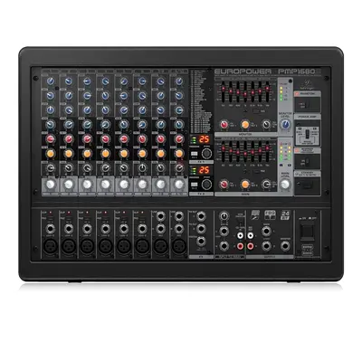 Behringer Europower PMP1680S Mixer powered 1600WBRI 10 Mono/DualMultiFX/FDS