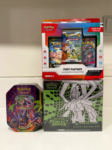 Pokemon card CENTER ETB Perfect Order *NEW* First Partner series 2 box sealed Gengar tin original