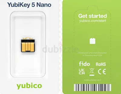 YubiKey 5 Nano USB Security Key - FIDO2 Two-Factor Authentication
