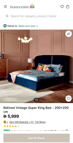 Luxurious home centre bedroom set