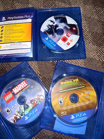 Bundle of 3 PlayStation 4 Games - Killzone, Lego Marvel, Kung Fu Panda