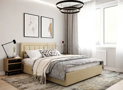 Brand New Queen size bed with mattress good quality double bed family bed Queen bed storage