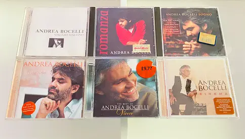 6 Andrea Bocelli Music CD’s