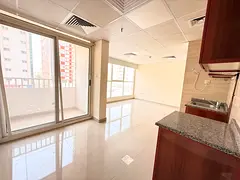 NO DEPOSIT CASH DOUBLE STUDIO WITH BALCONY ON ROAD BUILDING IN MUWAILEH
