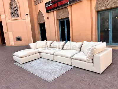 Marina home luscious Original Feather Filled Sofa Beige
