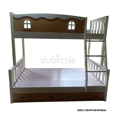 Heavy duty twin wooden bunk bed for sell :-