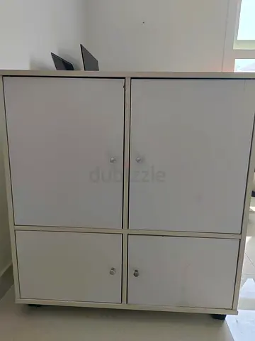 Homebox White 6-Door Storage Cabinet – Good Condition