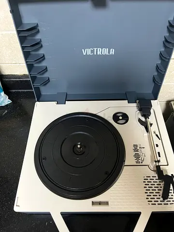 Victrola Record player , and Kpop light stick