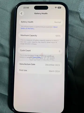 iPhone 15 Pro Max - 256GB, Good Condition, Battery 100% (Dec 2023)