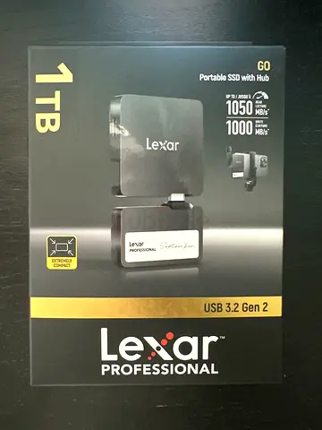 Lexar Portable SSD with Hub 1TB Black