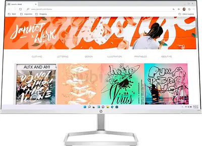 HP 27 Inch IPS Monitor Full HD Slim 75Hz (Hdmi, VGA) Flicker Free Bezel Less