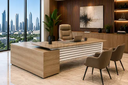 COF L Shaped Executive Desk Dubai | Modern Executive Office Desk UAE