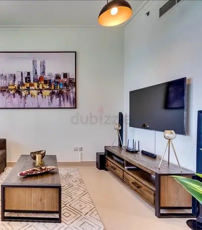 Wood and Metal TV Comsole with Coffee Table - Modern Living Room Set
