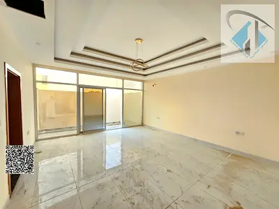3-story villa for rent, 75,000 SAR, opposite the mosque, prime location, electricity included.