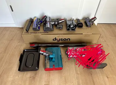 Dyson V15 S accessories/ attachments including wall mounted charging hub