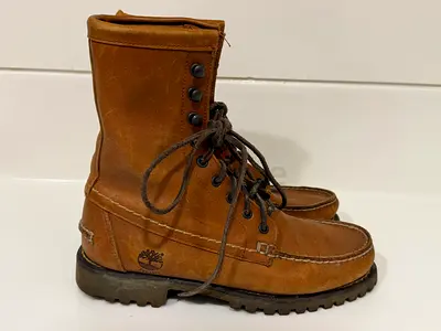 Timberland Pendleton super high cut boots leather brown size 7.5