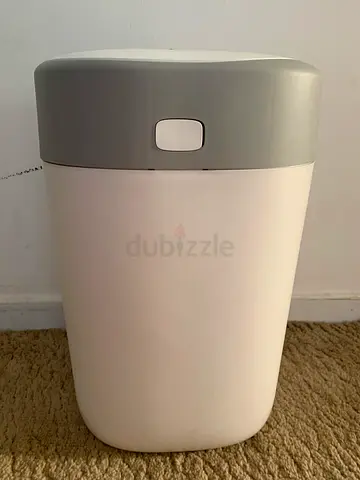 Simplebaby Diaper Bin - White/Grey, Good Condition